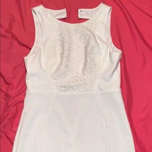 Classy Mini White Dress• (brand new)